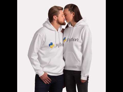 Python Hoodie mit dunklem Logo (Unisex)