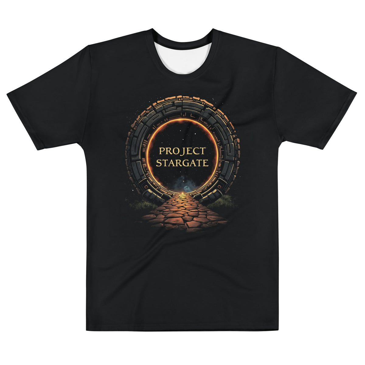 Product mockup photo of the Project Stargate T Shirt 2 (men) M.