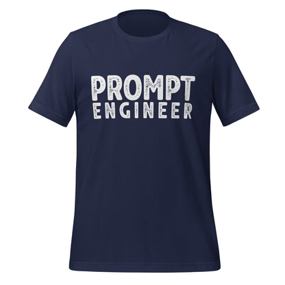 Product mockup photo of the PROMPT ENGINEER T Shirt (unisex) Navy / M.