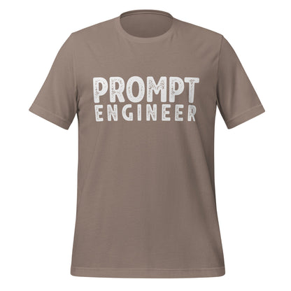 Product mockup photo of the PROMPT ENGINEER T Shirt (unisex) Pebble / M.
