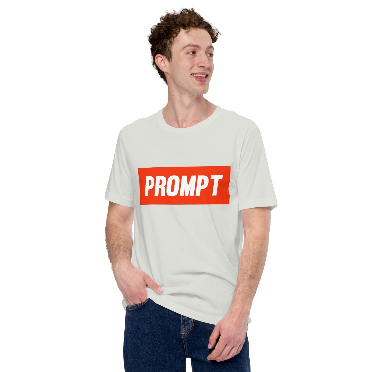 Product mockup photo of the PROMPT T Shirt (unisex).