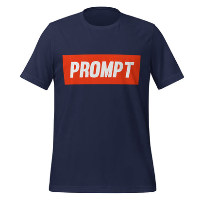 Product mockup photo of the PROMPT T Shirt (unisex) Navy / M.