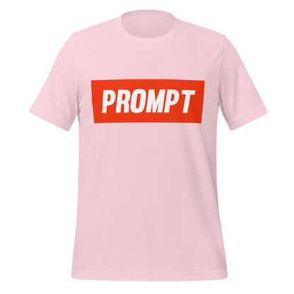Product mockup photo of the PROMPT T Shirt (unisex) Soft Pink / M.