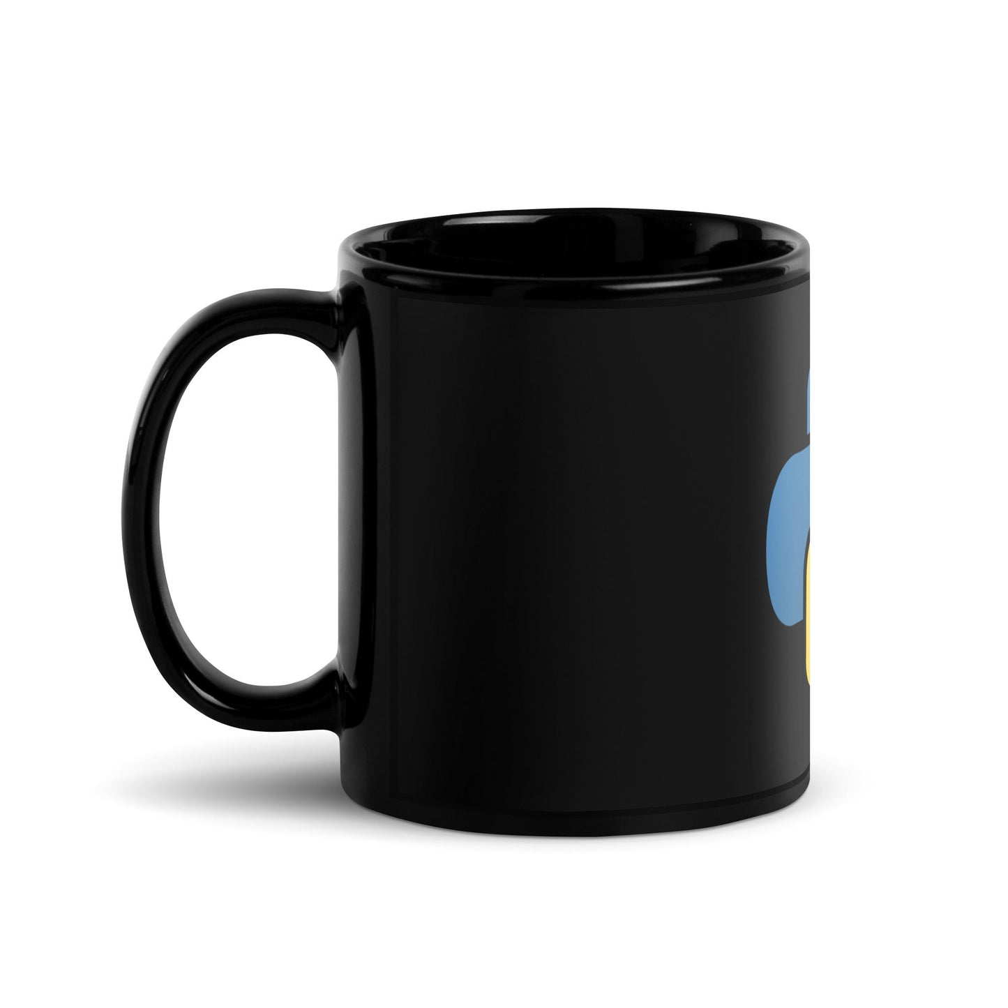 Image of the Python Black Glossy Mug.