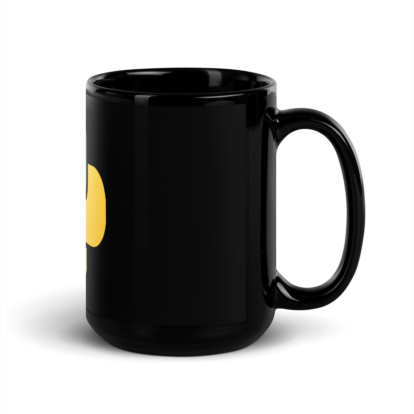 Image of the Python Black Glossy Mug.