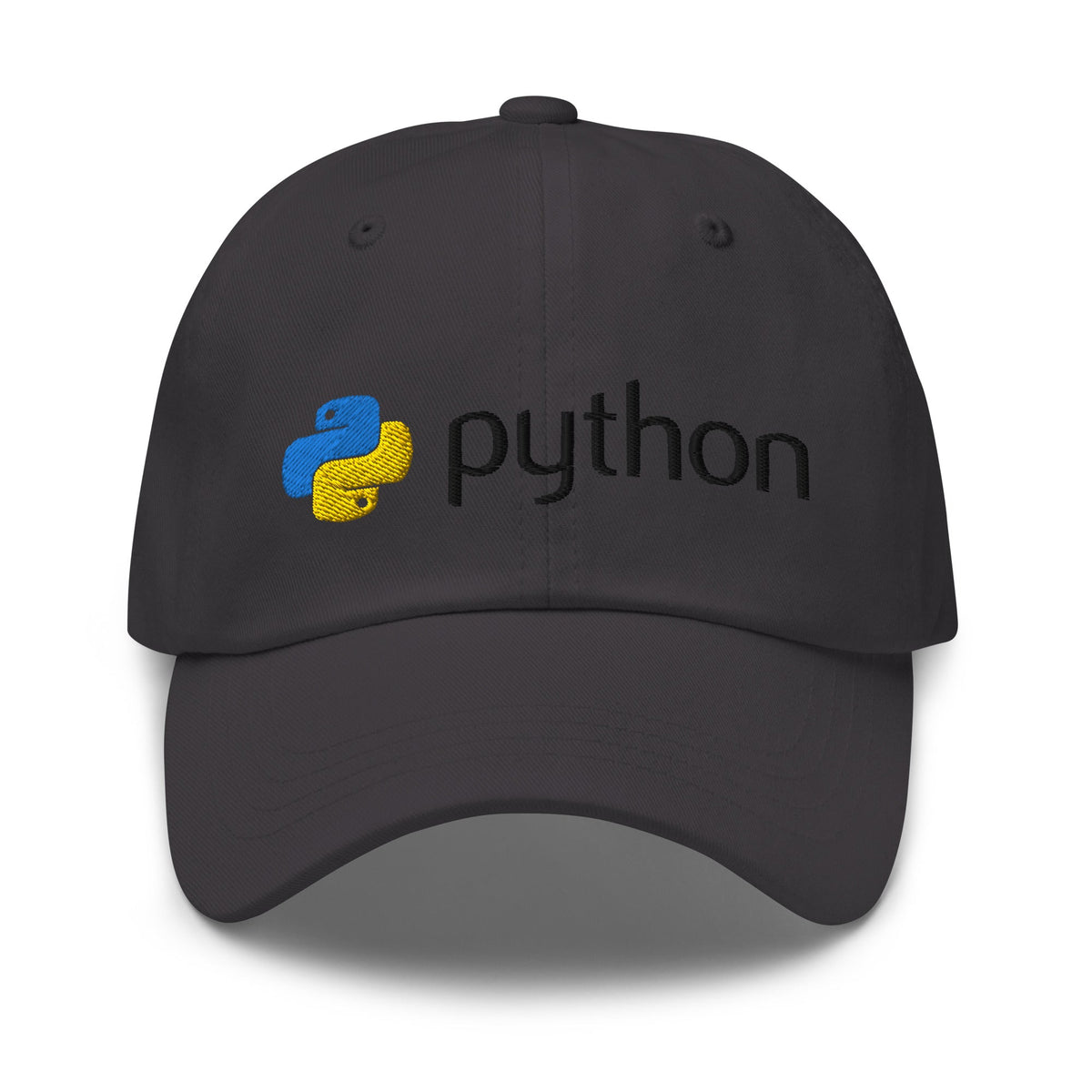 Image of the Python Black Logo Cap Dark Grey.