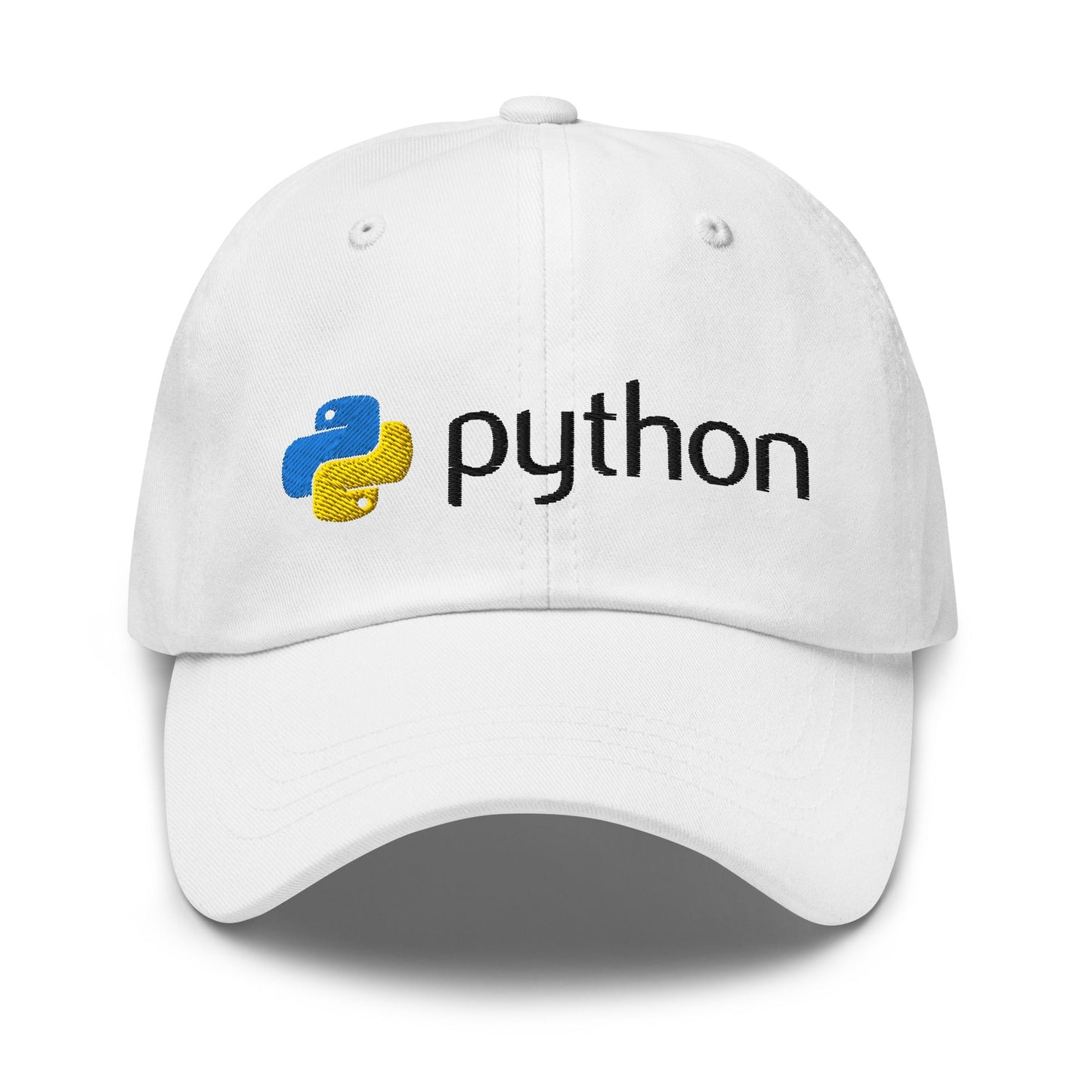 Image of the Python Black Logo Cap White.