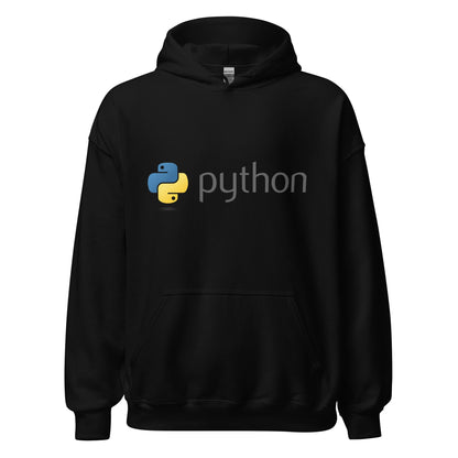 Image of the Python Dark Logo Hoodie (unisex) Black / M.