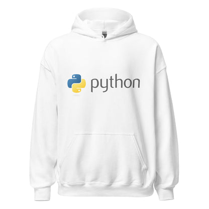 Image of the Python Dark Logo Hoodie (unisex) White / M.