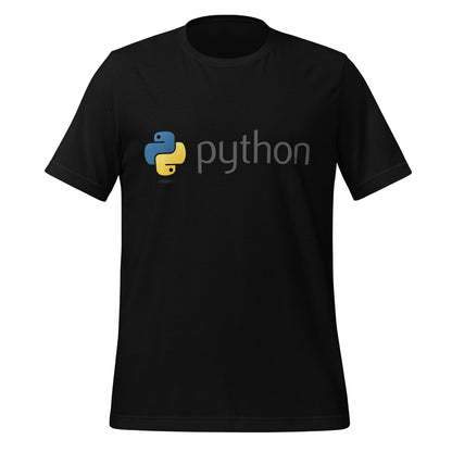 Image of the Python Dark Logo T-Shirt (unisex) Black / M.