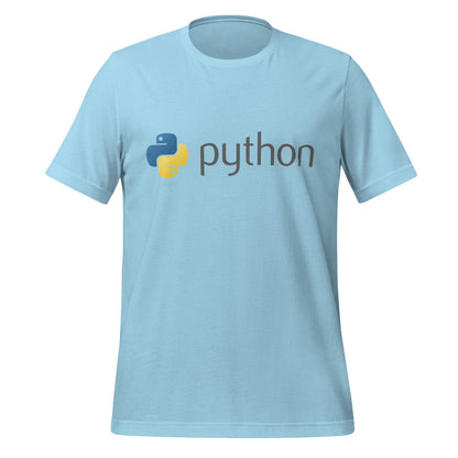 Image of the Python Dark Logo T-Shirt (unisex) Ocean Blue / M.