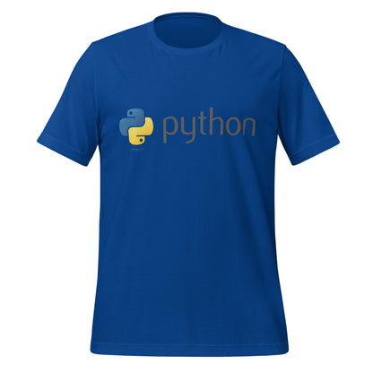 Image of the Python Dark Logo T-Shirt (unisex) True Royal / M.