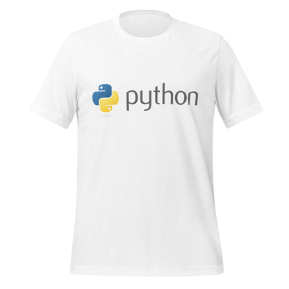 Image of the Python Dark Logo T-Shirt (unisex) White / M.