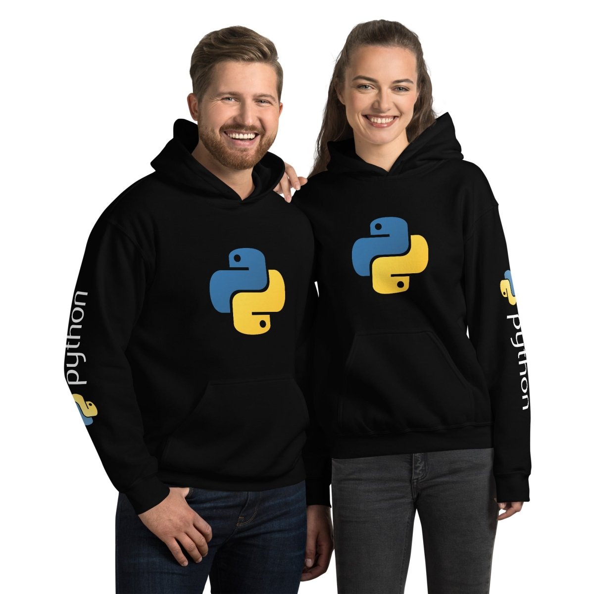 Image of the Python Icon and Logos Hoodie (unisex).
