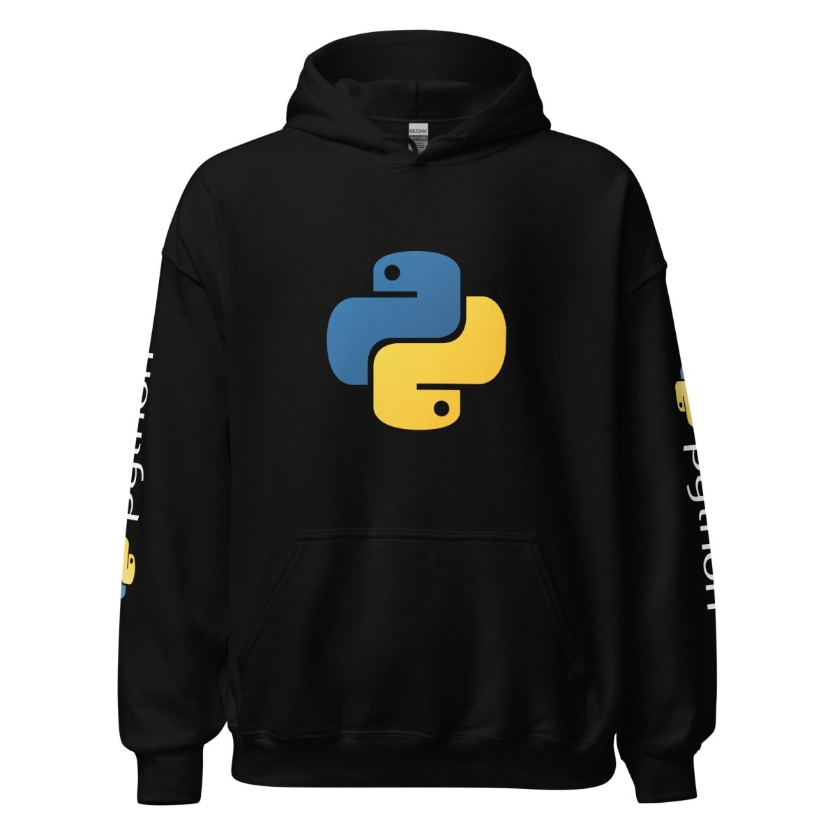 Image of the Python Icon and Logos Hoodie (unisex) Black / M.