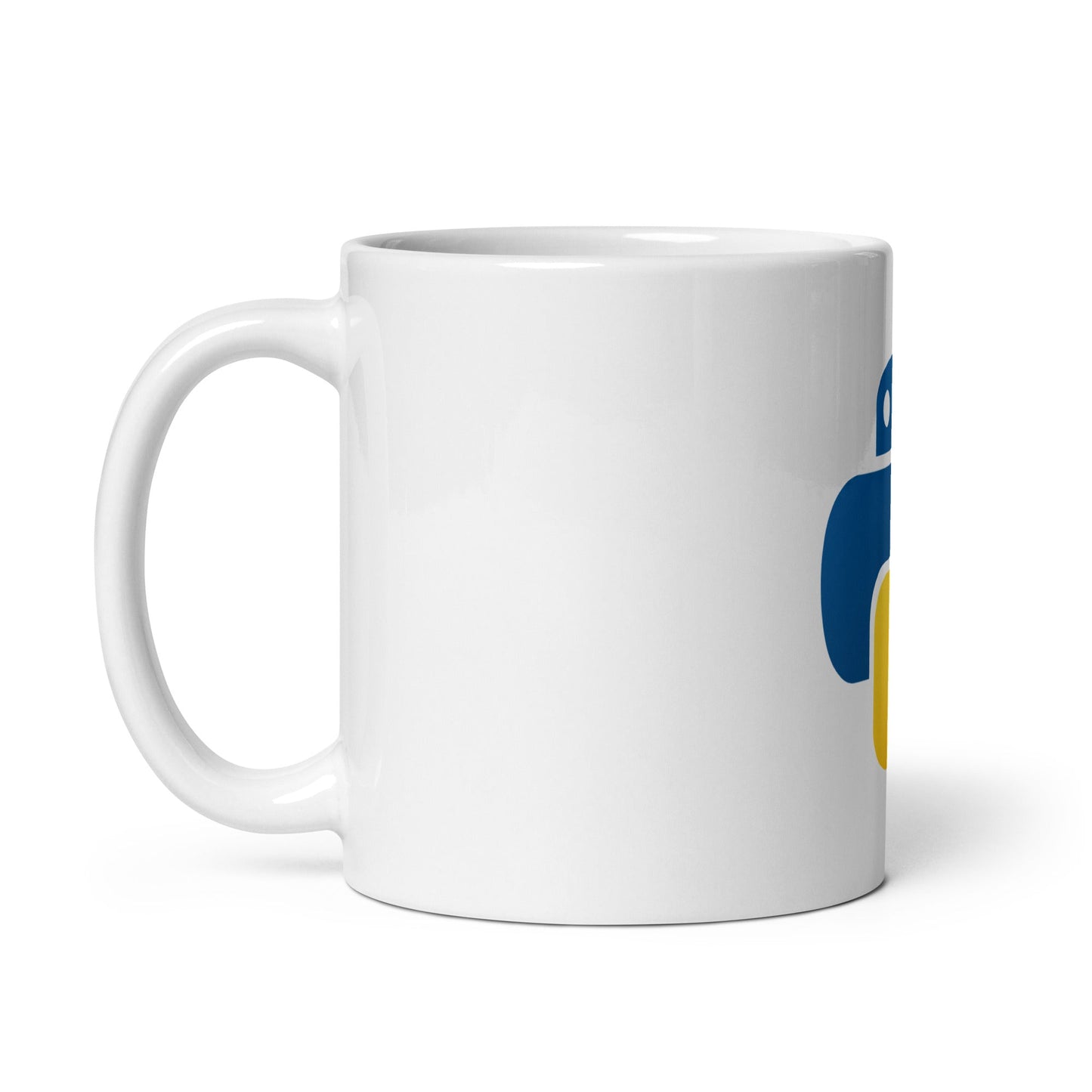 Image of the Python Icon on White Glossy Mug.