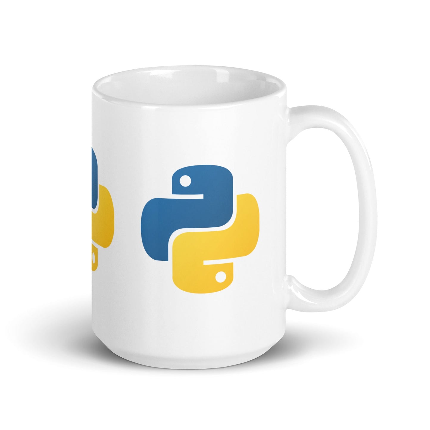 Image of the Python Icons White Glossy Mug.