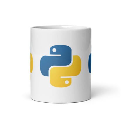 Image of the Python Icons White Glossy Mug 11 oz.