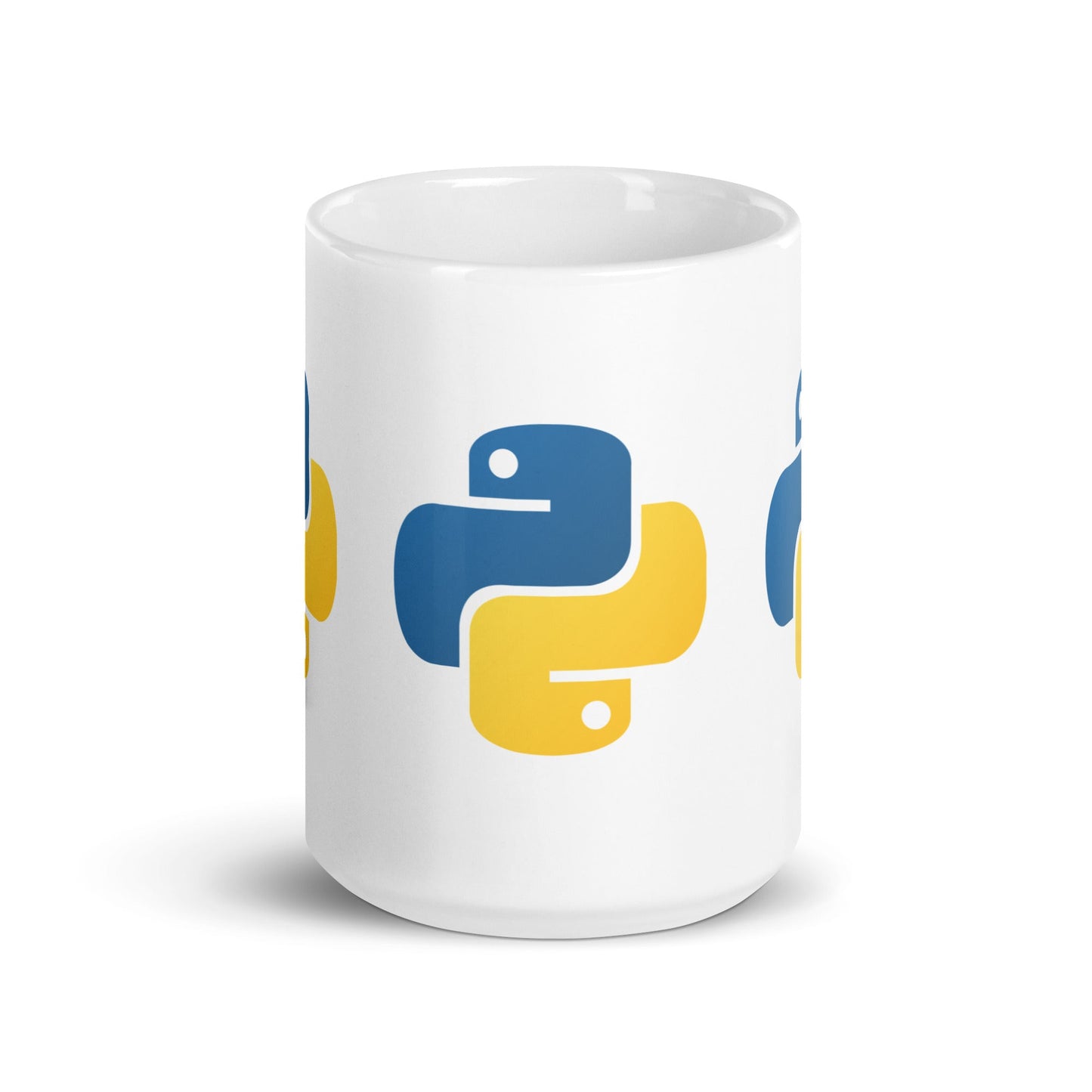 Image of the Python Icons White Glossy Mug 15 oz.