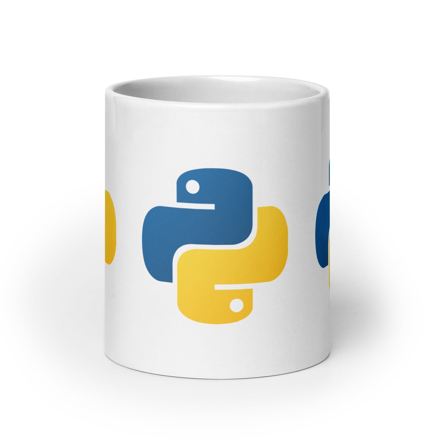 Image of the Python Icons White Glossy Mug 20 oz.