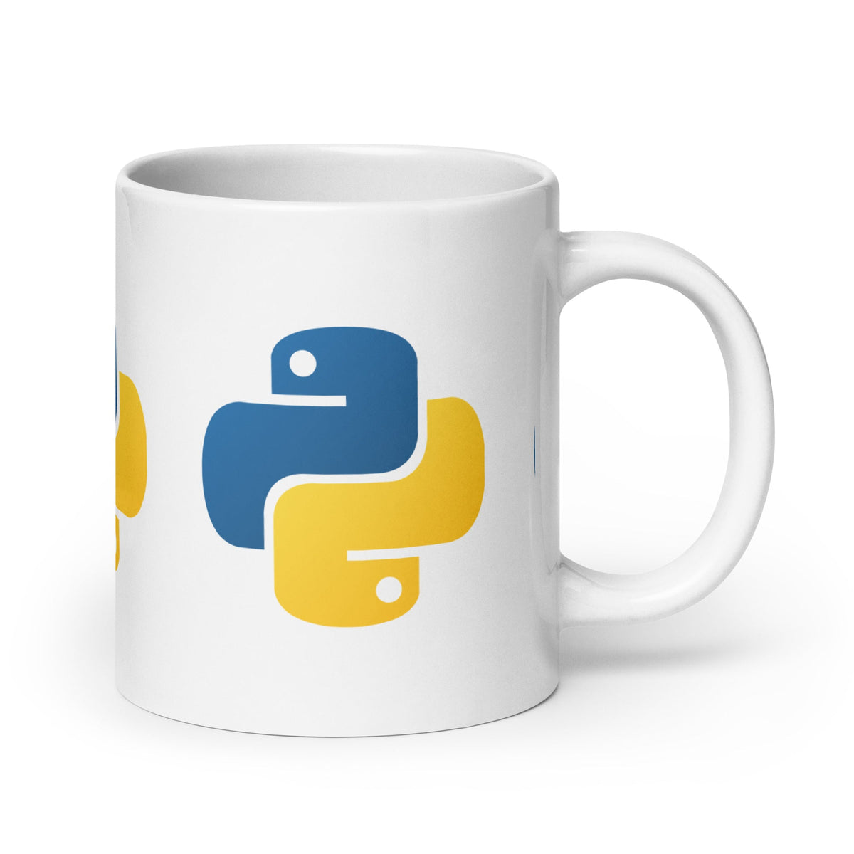Image of the Python Icons White Glossy Mug.