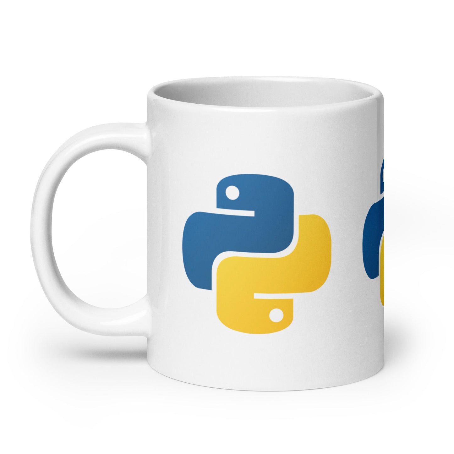Image of the Python Icons White Glossy Mug.
