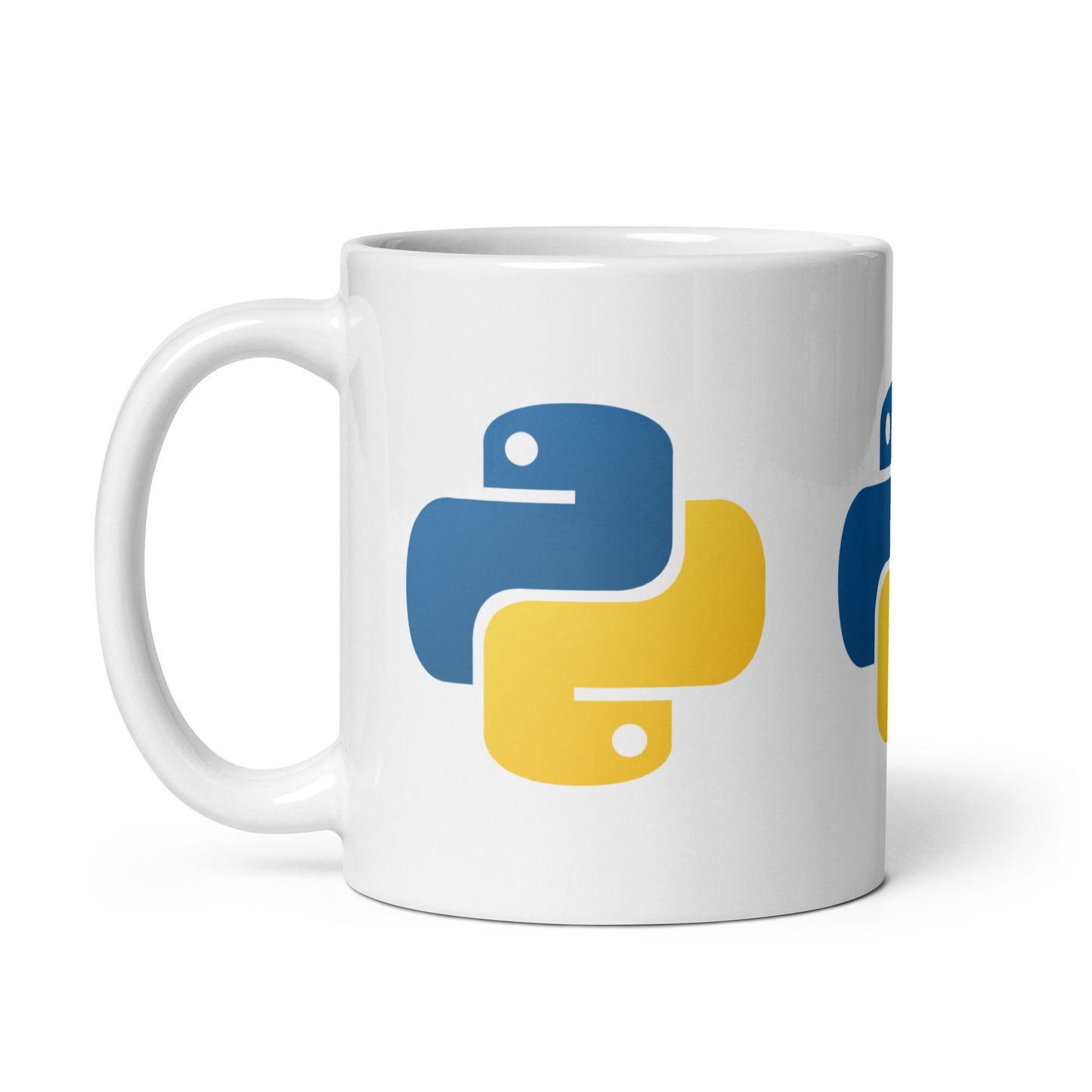 Image of the Python Icons White Glossy Mug.