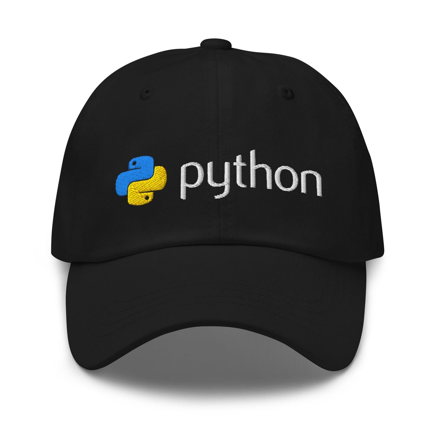 Image of the Python Logo Cap Black.