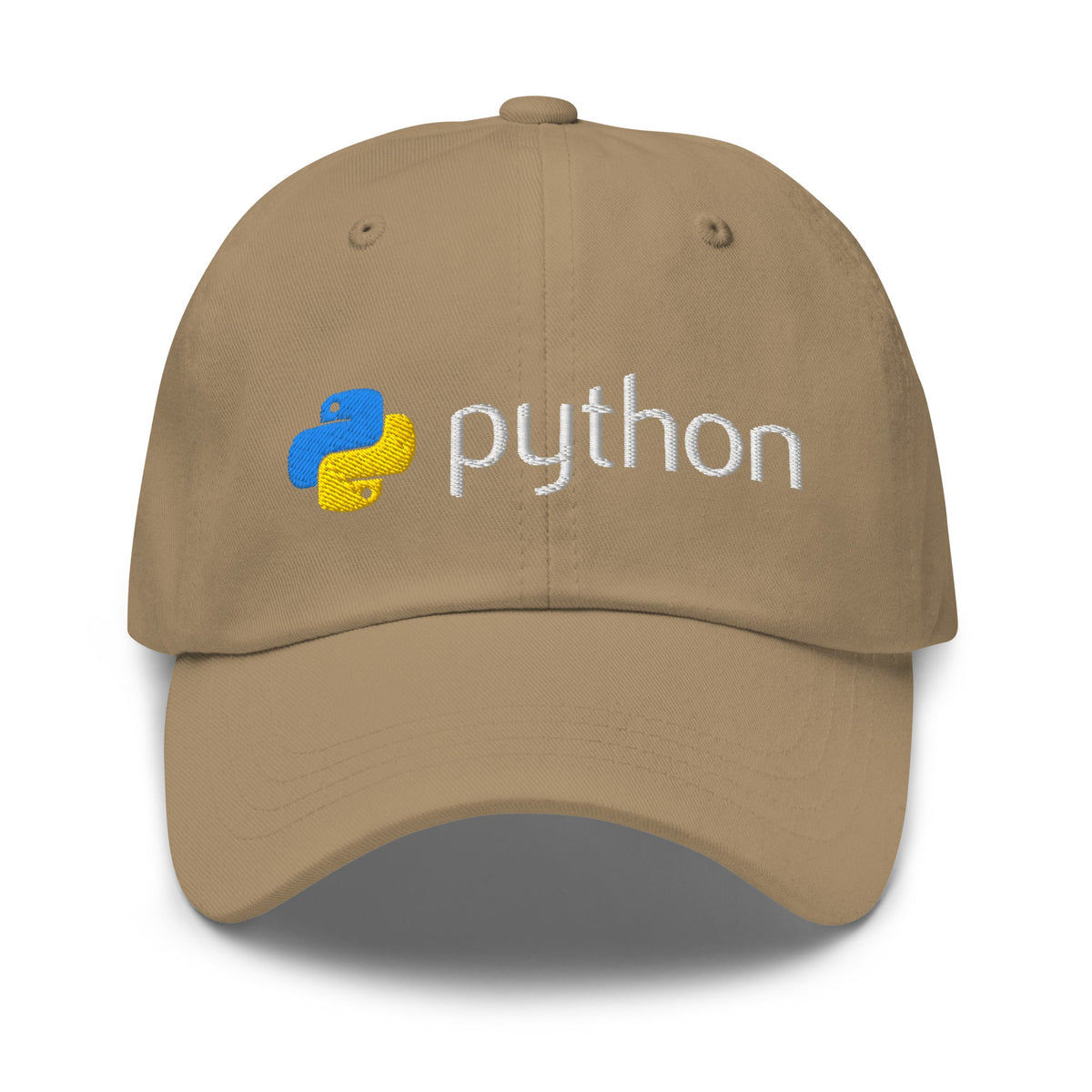 Image of the Python Logo Cap Khaki.