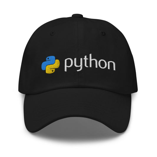 Python Logo Embroidered Cap - AI Store