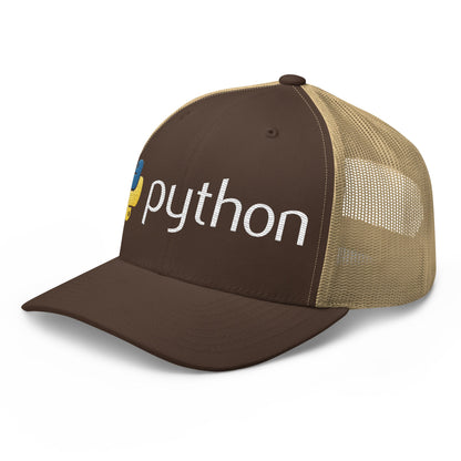 Image of the Python Logo Trucker Cap.