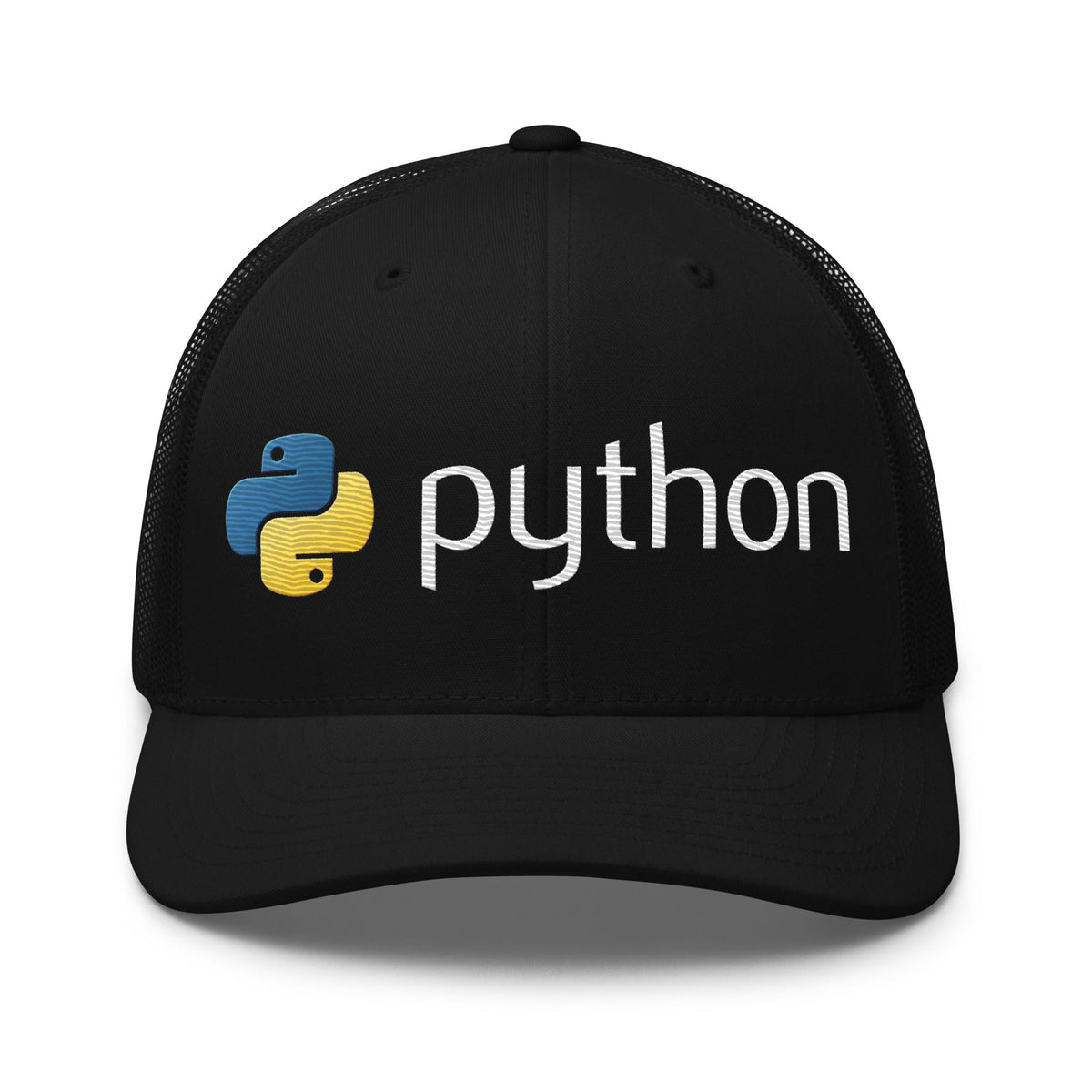 Image of the Python Logo Trucker Cap Black.
