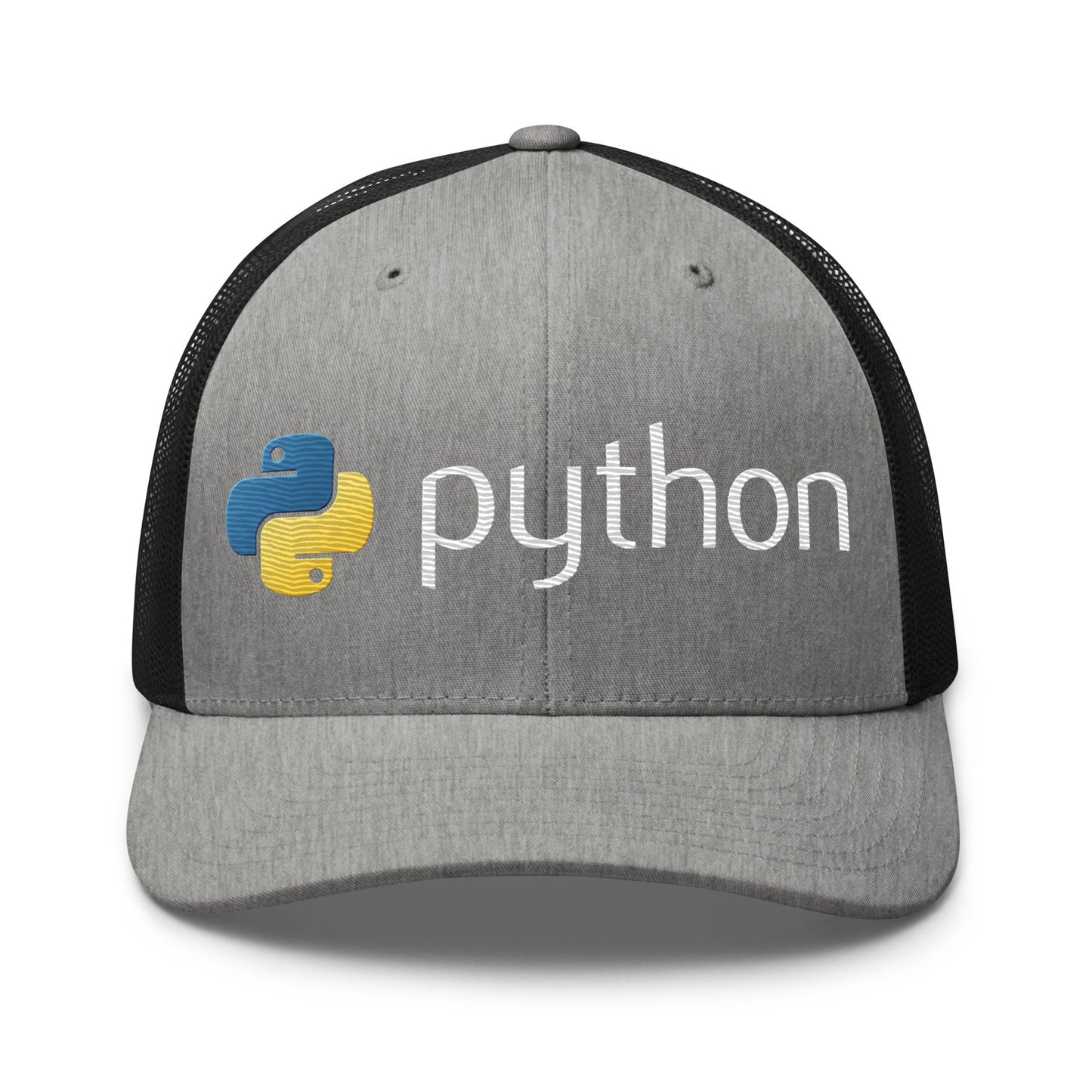 Image of the Python Logo Trucker Cap Heather/ Black.
