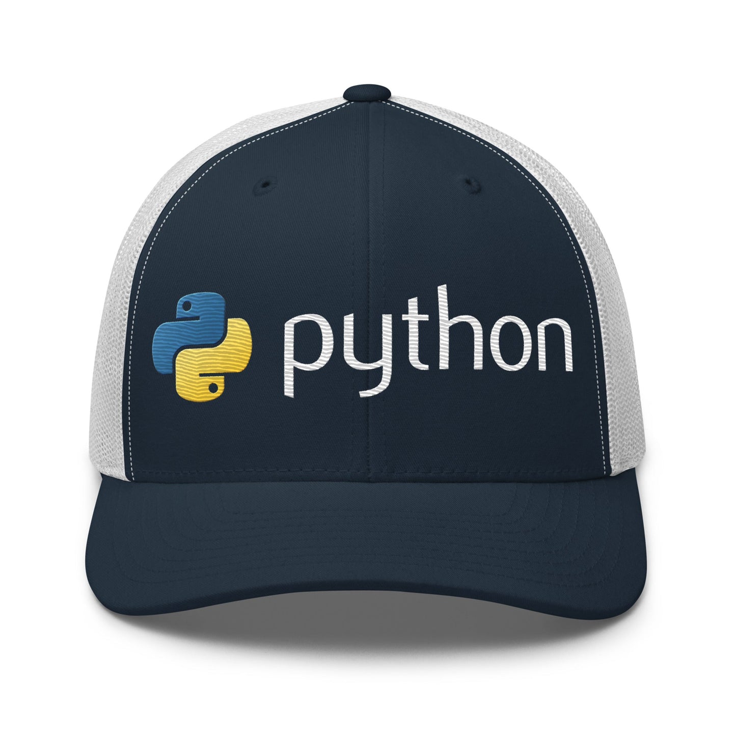 Image of the Python Logo Trucker Cap Navy/ White.