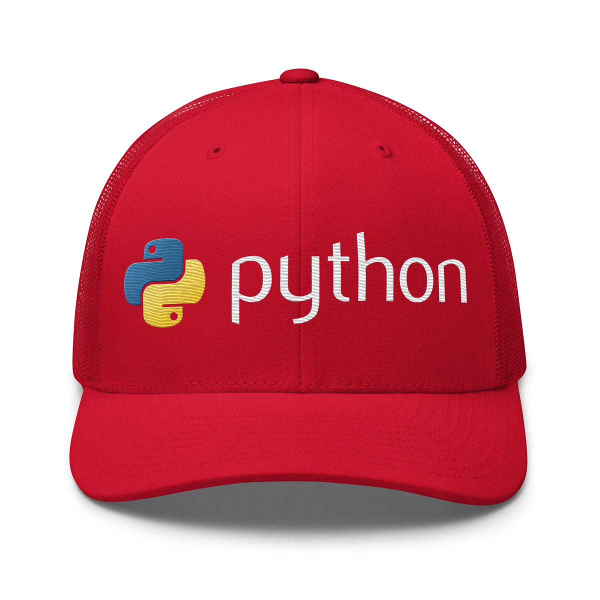 Image of the Python Logo Trucker Cap Red.