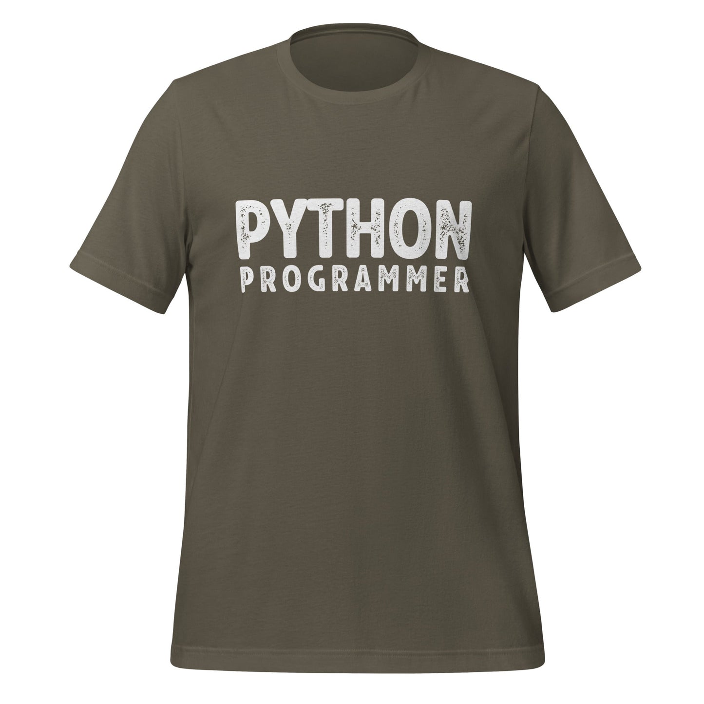 Image of the PYTHON PROGRAMMER T-Shirt (unisex) Army / M.