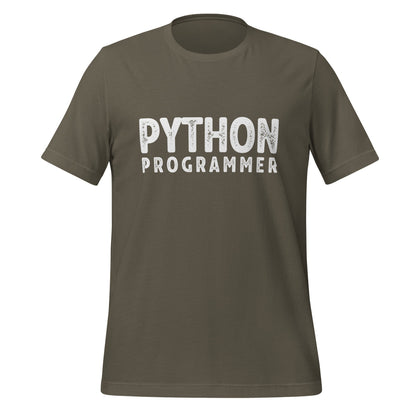 Image of the PYTHON PROGRAMMER T-Shirt (unisex) Army / M.