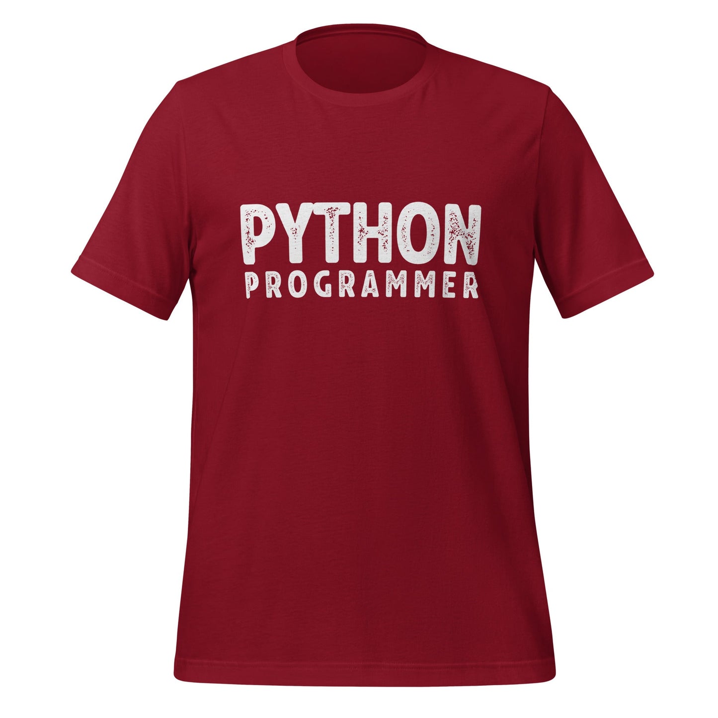 Image of the PYTHON PROGRAMMER T-Shirt (unisex) Cardinal / M.