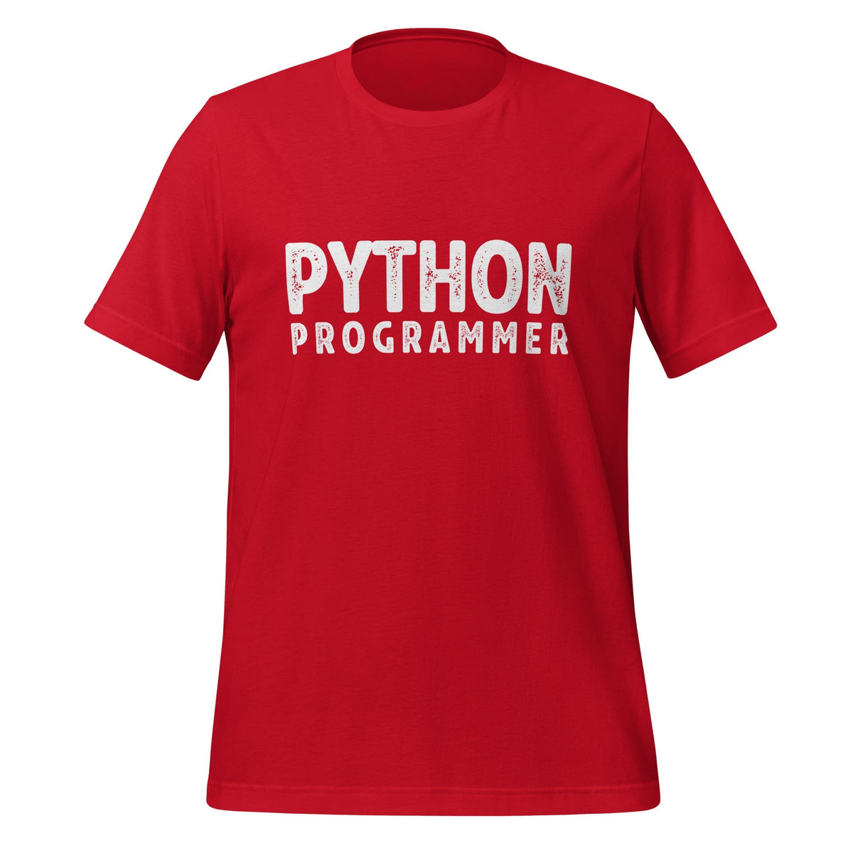 Image of the PYTHON PROGRAMMER T-Shirt (unisex) Red / M.