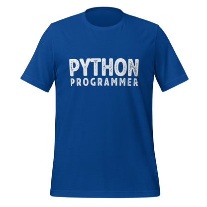 Image of the PYTHON PROGRAMMER T-Shirt (unisex) True Royal / M.