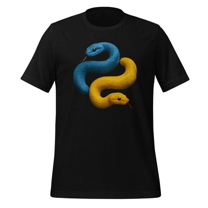 Product mockup photo of the Python Snakes T Shirt (unisex) Black / M.