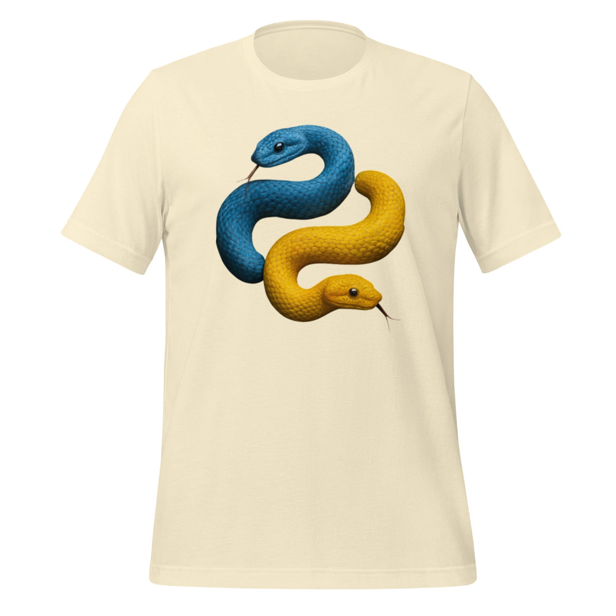 Product mockup photo of the Python Snakes T Shirt (unisex) Natural / M.