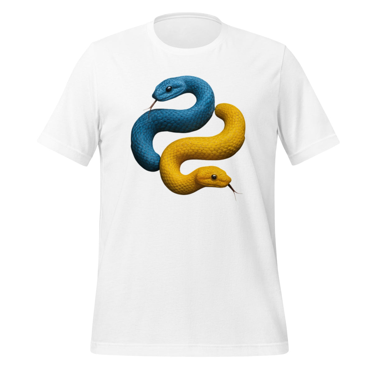 Product mockup photo of the Python Snakes T Shirt (unisex) White / M.