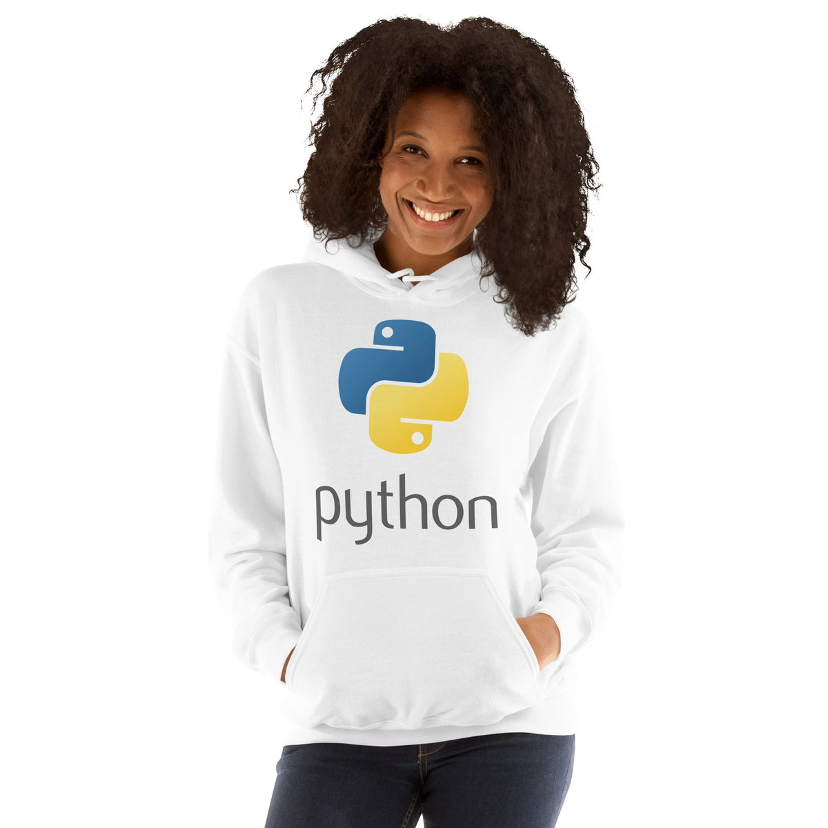 Image of the Python Stacked Logo Hoodie (unisex).