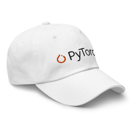 Image of the PyTorch Black Logo Cap.