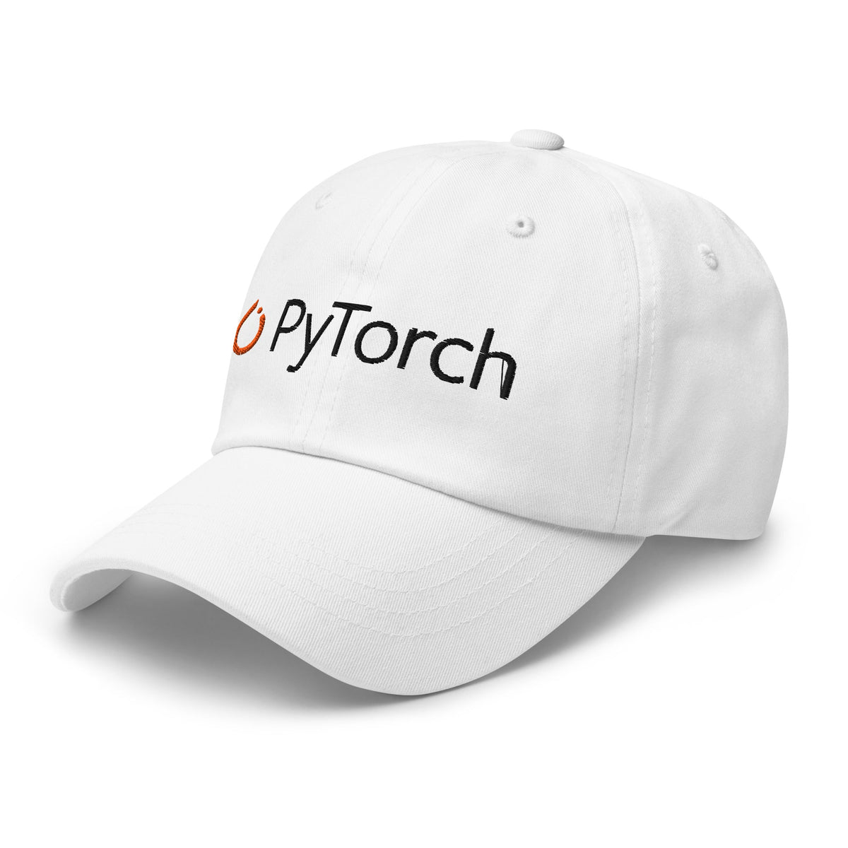 Image of the PyTorch Black Logo Cap.