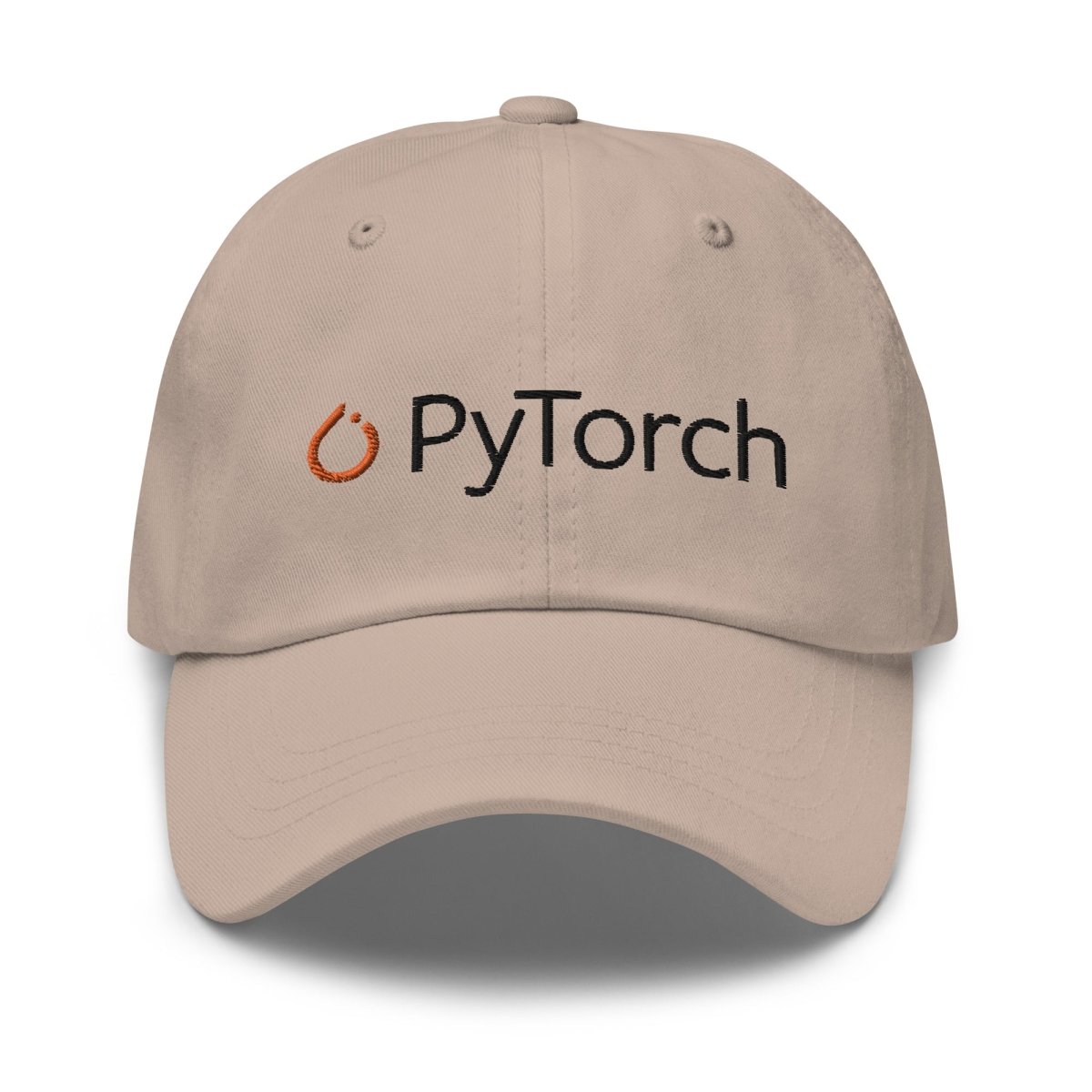 Image of the PyTorch Black Logo Cap Stone.