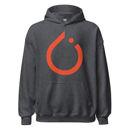 Product mockup photo of the PyTorch Hoodie (unisex) Dark Heather / M.