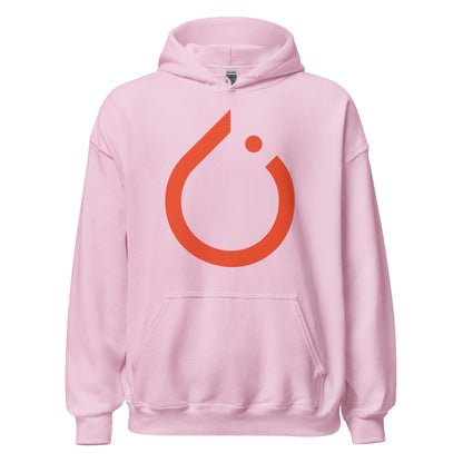 Product mockup photo of the PyTorch Hoodie (unisex) Light Pink / M.