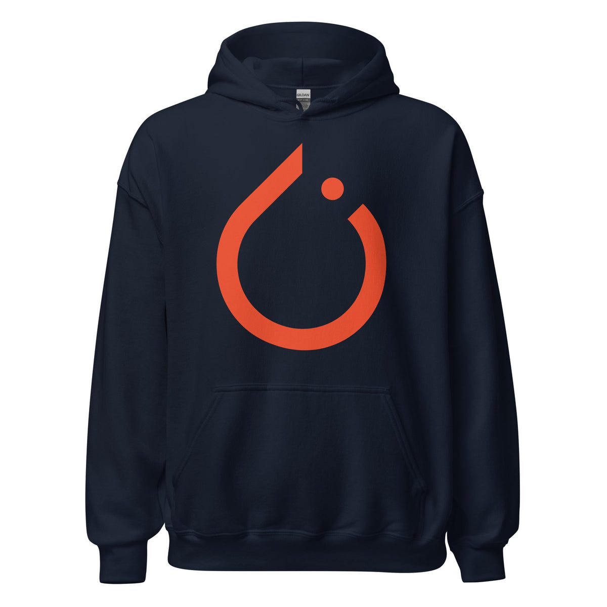 Product mockup photo of the PyTorch Hoodie (unisex) Navy / M.